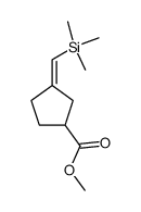 Z-3-<(Trimethylsilyl)methylen>cyclopentancarbonsaeuremethylester Structure