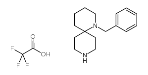 1,9-Diazaspiro[5.5]undecane, 1-(phenylmethyl)-, 2,2,2-trifluoroacetate (1:1) Structure
