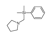 dimethyl-phenyl-(pyrrolidin-1-ylmethyl)silane结构式