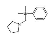 dimethyl-phenyl-(pyrrolidin-1-ylmethyl)silane Structure