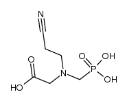 N-2-Cyanoethyl-N-phosphonomethylglycine Structure