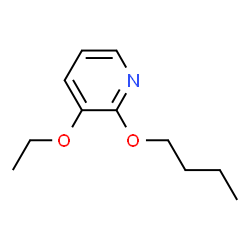 Pyridine, 2-butoxy-3-ethoxy- (9CI) structure