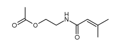 2-(3-methylbut-2-enamido)ethyl acetate Structure