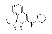 N-cyclopentyl-1-ethyl-[1,2,4]triazolo[4,3-a]quinoxalin-4-amine结构式