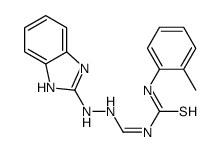 (1E)-1-[[2-(1H-benzimidazol-2-yl)hydrazinyl]methylidene]-3-(2-methylphenyl)thiourea Structure