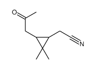 [2,2-dimethyl-3-(2-oxopropyl)cyclopropyl]acetonitrile(SALTDATA: FREE) Structure