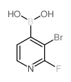 3-溴-2-氟吡啶-4-硼酸结构式