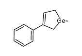 1,1-dimethyl-3-phenylgermacyclopent-3-ene结构式