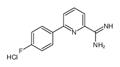 6-(4-fluorophenyl)pyridine-2-carboximidamide,hydrochloride Structure