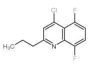 4-Chloro-5,8-difluoro-2-propylquinoline结构式