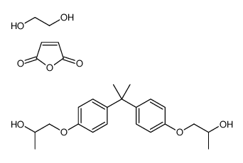 ethane-1,2-diol,furan-2,5-dione,1-[4-[2-[4-(2-hydroxypropoxy)phenyl]propan-2-yl]phenoxy]propan-2-ol Structure