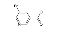 Methyl 5-bromo-6-methylnicotinate Structure