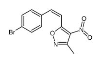 5-[2-(4-bromophenyl)ethenyl]-3-methyl-4-nitro-1,2-oxazole Structure