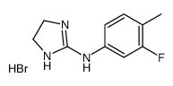 N-(3-fluoro-4-methylphenyl)-4,5-dihydro-1H-imidazol-2-amine,hydrobromide结构式