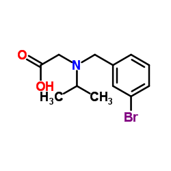 N-(3-Bromobenzyl)-N-isopropylglycine结构式