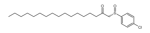 (S)-1-(p-chlorophenylsulfinyl)-2-heptadecanone结构式