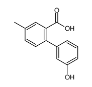 2-(3-hydroxyphenyl)-5-methylbenzoic acid Structure