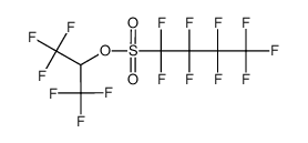 1,1,2,2,3,3,4,4,4-nonafluoro-butane-1-sulfonic acid 2,2,2-trifluoro-1-trifluoromethyl-ethyl ester结构式