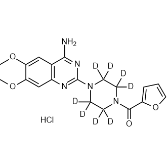 哌唑嗪-d8(盐酸盐)结构式