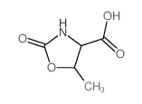 4-Oxazolidinecarboxylicacid, 5-methyl-2-oxo- Structure
