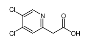 2-(4,5-dichloropyridin-2-yl)acetic acid结构式