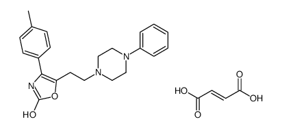 (E)-but-2-enedioic acid,4-(4-methylphenyl)-5-[2-(4-phenylpiperazin-1-yl)ethyl]-3H-1,3-oxazol-2-one Structure