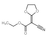 ethyl 2-cyano-2-(1,3-dioxolan-2-ylidene)acetate Structure