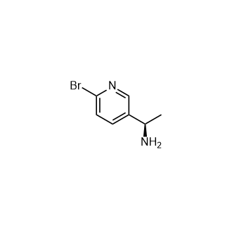 (R)-1-(6-溴吡啶-3-基)乙胺结构式