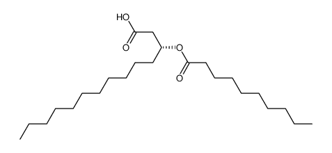(R)-3-dodecanoyloxytetradecanoic acid Structure