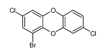 1-bromo-3,8-dichlorodibenzo-p-dioxin结构式