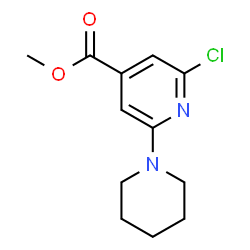 Methyl 2-chloro-6-piperidin-1-ylisonicotinate Structure