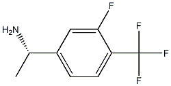 (S)-1-(3-氟-4-(三氟甲基)苯基)乙胺结构式