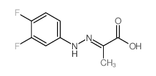 2-(2-(3,4-二氟苯基)亚肼基)丙酸结构式
