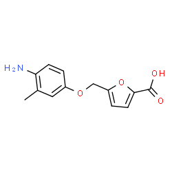 5-[(4-Amino-3-methyl-phenoxy)methyl]furan-2-carboxylic acid Structure