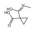 1-(methylcarbamoyl)cyclopropane-1-carboxylic acid结构式