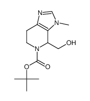 叔-丁基 4-(羟甲基)-3-甲基-6,7-二氢-3H-咪唑并[4,5-c]吡啶-5(4H)-甲酸基酯结构式