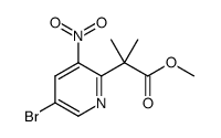 methyl 2-(5-Bromo-3-nitropyridin-2-yl)-2-methylpropanoate Structure