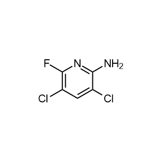 3,5-Dichloro-6-fluoropyridin-2-amine Structure