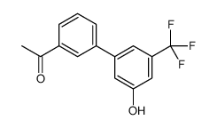 1-[3-[3-hydroxy-5-(trifluoromethyl)phenyl]phenyl]ethanone结构式