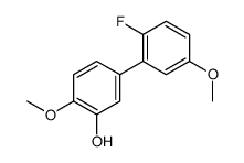 5-(2-fluoro-5-methoxyphenyl)-2-methoxyphenol结构式