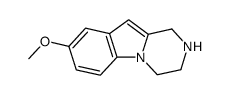 8-methoxy-1,2,3,4-tetrahydropyrazino(1,2-a)indole结构式