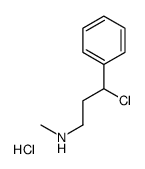 N-METHYL-3-CHLORO-3-PHENYLPROPYLAMINEHCL structure