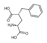 (2S,4R)-2-amino-4-benzyl pentanedioic acid结构式