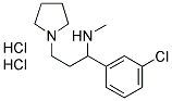 1-PYRROLIDIN-3-(3'-CHLOROPHENYL)-3-METHYLAMINE-PROPANE 2HCL Structure