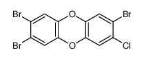 2,3,7-tribromo-8-chlorodibenzo-p-dioxin Structure