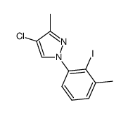 4-chloro-1-(2-iodo-3-methylphenyl)-3-methyl-1H-pyrazole Structure