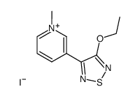 3-(4-ethoxy-1,2,5-thiadiazol-3-yl)-1-methyl-pyridinium iodide结构式