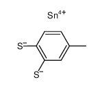 bis(toluene-3,4-dithiolato)tin(IV)结构式