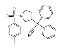 2-[1-(4-methylphenyl)sulfonylpyrrolidin-3-yl]-2,2-diphenylacetonitrile Structure