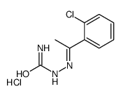 [(E)-1-(2-chlorophenyl)ethylideneamino]urea,hydrochloride结构式